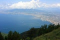 View of Naples and Vesuvius from the mountain Royalty Free Stock Photo