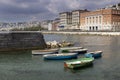 Naples waterfront with boats Royalty Free Stock Photo