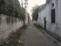 View of a narrow lane in Jammu, India