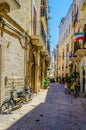 View of a narrow street in the Italian city Bari...IMAGE