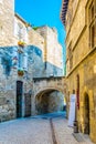 View of a narrow street in Saint Remy en Provence, France Royalty Free Stock Photo