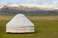 View of national asian yurt