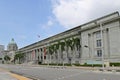 View of the National Gallery Singapore. It consists of two national monuments, the former Supreme Court Building & City Hall. Royalty Free Stock Photo