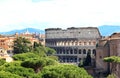 View from National Monument to the Colosseum, Rome