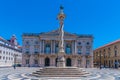 View of the national palace of Queluz in Lisbon, Portugal