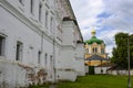 View of the Nativity Cathedral of the 15th-19th century from the courtyard of Prince Oleg`s Palace in the Ryazan Kremlin, Russia Royalty Free Stock Photo