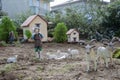 View of nativity scene, in Italian called Presepe