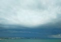 Approaching thundery front over the Black Sea Royalty Free Stock Photo