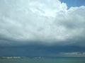 Approaching thundery front over the Black Sea Royalty Free Stock Photo