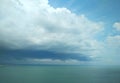 Approaching thundery front over the Black Sea Royalty Free Stock Photo