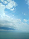 Approaching thundery front over the Black Sea Royalty Free Stock Photo
