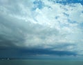 Approaching thundery front over the Black Sea Royalty Free Stock Photo