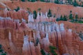 View of the naturally formed rock formations of Bryce Canyon National Park, in Utah, USA Royalty Free Stock Photo