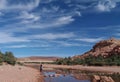 View of the nature around the Ksar of Ajt Bin Haddu in Morocco \