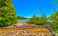 View at the nature around the pond of Cyprus Lake Trail in Bruce Peninsula National Park in Canada Royalty Free Stock Photo