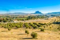 View at the nature near Dolmens Site in Antequra, Spain Royalty Free Stock Photo