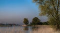 View on Avelingen Merwede river. Royalty Free Stock Photo