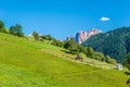 View at the nature from small village Tiers in South Tyrol - Italy