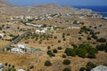 View of Navarone Bay and surrounding area in August. Lindos, Rhodes island, Greece Royalty Free Stock Photo