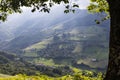View of Navarra green valley in Spanish pyrennes Royalty Free Stock Photo