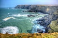 View from Navax Point Seals Mutton Cove near Godrevy St Ives Bay Cornwall coast England UK in HDR