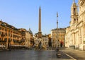 View of Navona Square Piazza Navona in Rome, Italy. Royalty Free Stock Photo