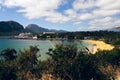 View at Nawiliwili harbor, Kauai Hawaii USA Royalty Free Stock Photo