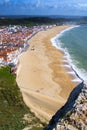 View of NazarÃ© Beach, NazarÃ©, Portugal