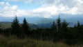 View near the summit on Old Mitchell Trail in Mt Mitchell state Park near Marion NC