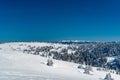View near Veterne hill summit in winter Mala Fatra mountains in Slovakia Royalty Free Stock Photo
