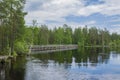 View of the Neitikoski Rapids, part of Ruunaa Rapids, Lieksa, Finland Royalty Free Stock Photo