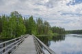 View of the Neitikoski Rapids, part of Ruunaa Rapids, Lieksa, Finland Royalty Free Stock Photo