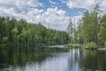 View of the Neitikoski Rapids, part of Ruunaa Rapids, Lieksa, Finland Royalty Free Stock Photo
