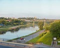 View on Neman river in Grodno Belarus