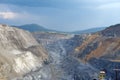 View of the nepheline mining camp from above.