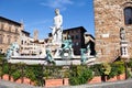 View of Neptun fontain near Palace Vecchio Royalty Free Stock Photo