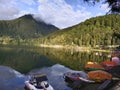 The view of the nest of the Magetan lake in Indonesia in the morning Royalty Free Stock Photo