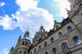 View on Neues Rathaus on a sunny summer day, Hannover, Germany