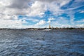 View of Neva river and the Peter and Paul fortress, Saint Petersburg Royalty Free Stock Photo