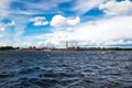View of Neva river and the Peter and Paul fortress, Saint Petersburg Royalty Free Stock Photo