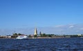 View on Neva river and Peter and Paul fortress Royalty Free Stock Photo