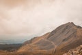 View of the Nevado de Toluca, inactive volcano of Mexico