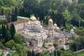 View of the New Athos from the Iberian Mountain, Abkhazia Royalty Free Stock Photo