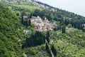 View of the New Athos from the Iberian Mountain, Abkhazia Royalty Free Stock Photo