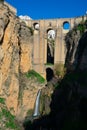 View of the New Bridge Puente Nuevo and Tajo Gorge Tajo de Ronda Royalty Free Stock Photo