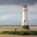A View of New Brighton, or Perch Rock, Lighthouse