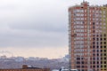 View of new building in process of construction