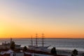 A view of new dawnin Alfama Royalty Free Stock Photo