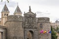 View of the New Gate of Bisagra in Toledo, Spain Royalty Free Stock Photo