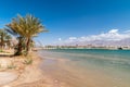 View of New Marina lake in Eilat, Israel